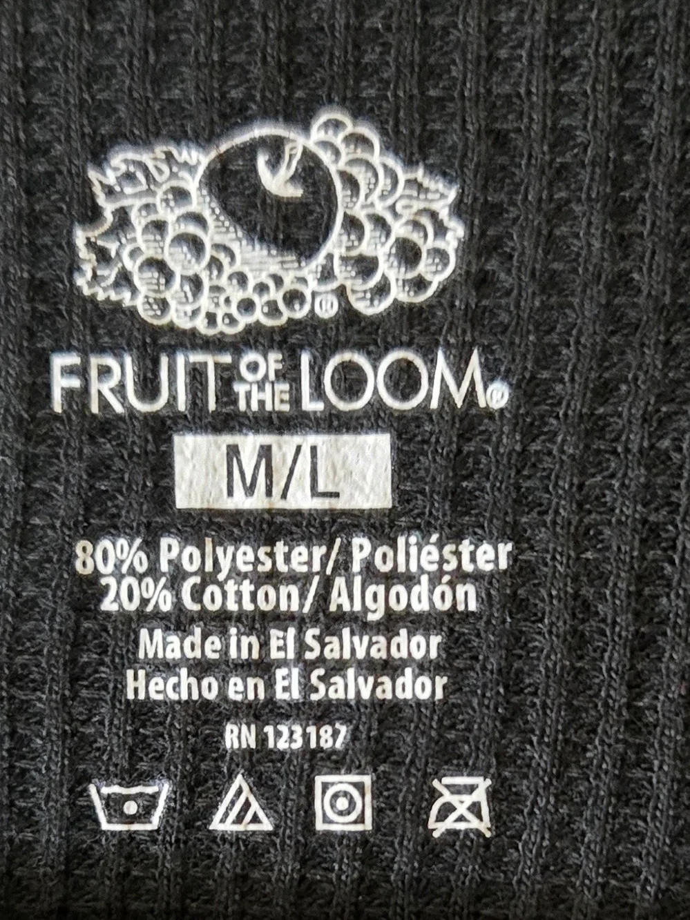 Fruit of the Loom soft ribbed
